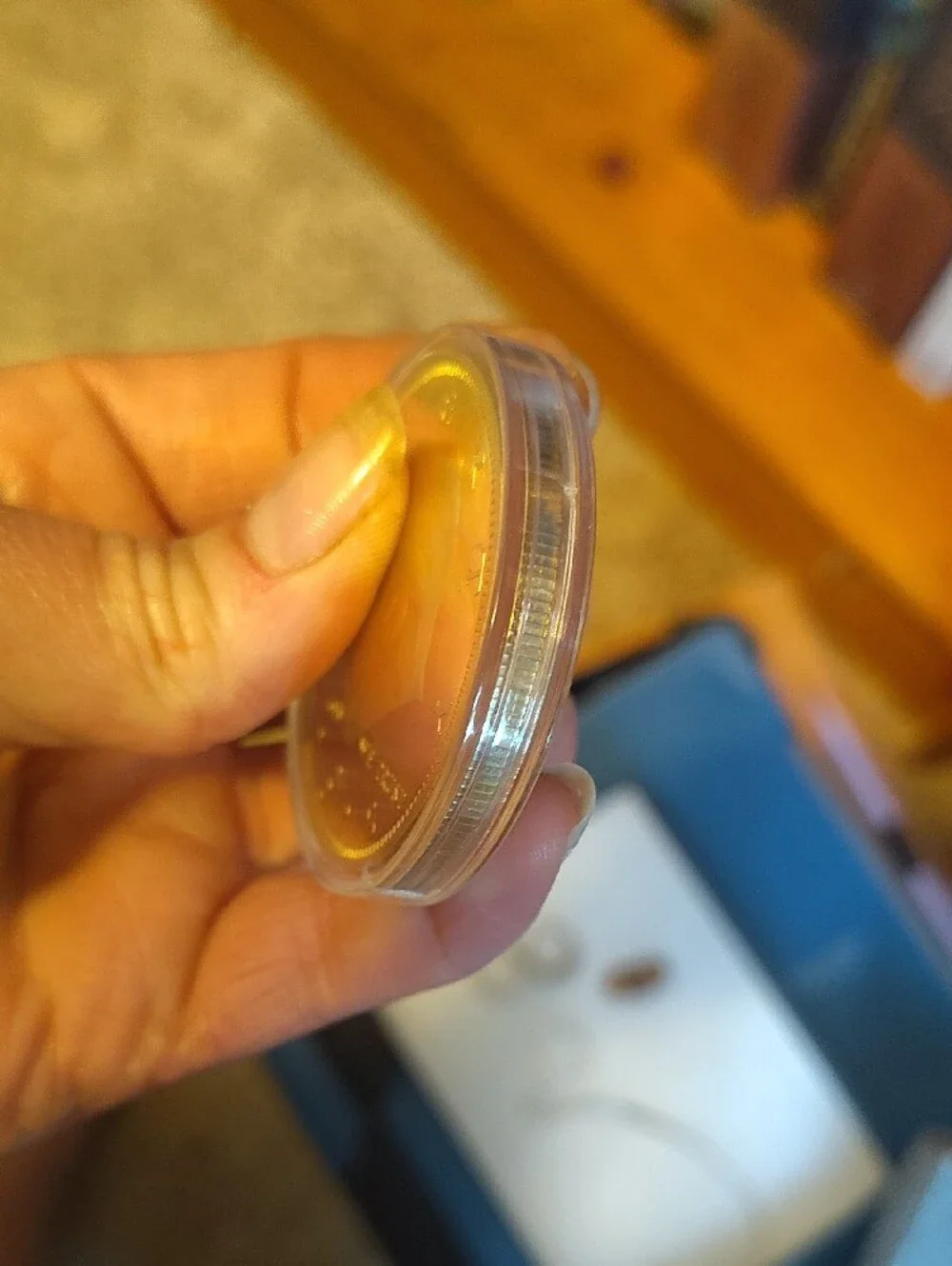 Gold-Tone Donald Trump Commemorative Coin Pendant - 2025 Edition